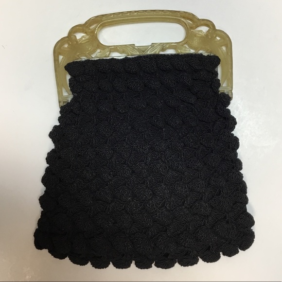 Vintage Handbags - Vintage Crocheted Bag.